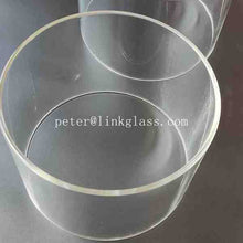 Load image into Gallery viewer, Borosilicate glass tube 7 7/8'' outer diameter/5mm/8mm/9mm wall thickness 100mm height