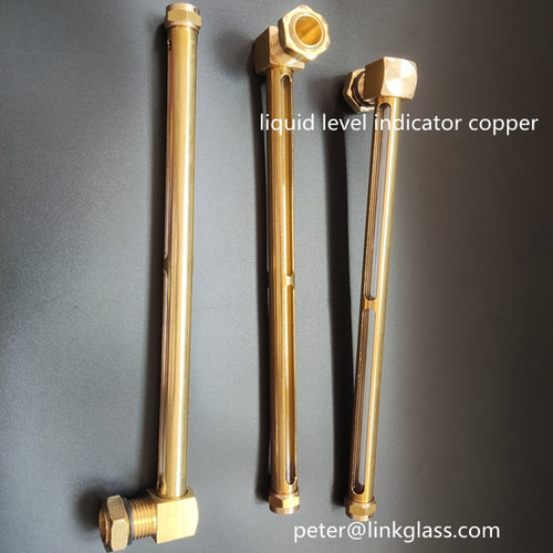 Hydraulic liquid level indicator oil sight glass