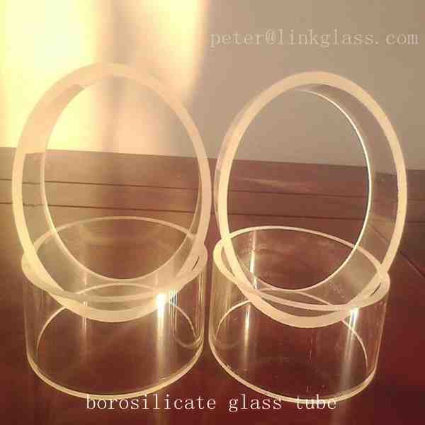 Borosilicate glass tube 9'' outer diameter 9mm wall thickness 100mm height
