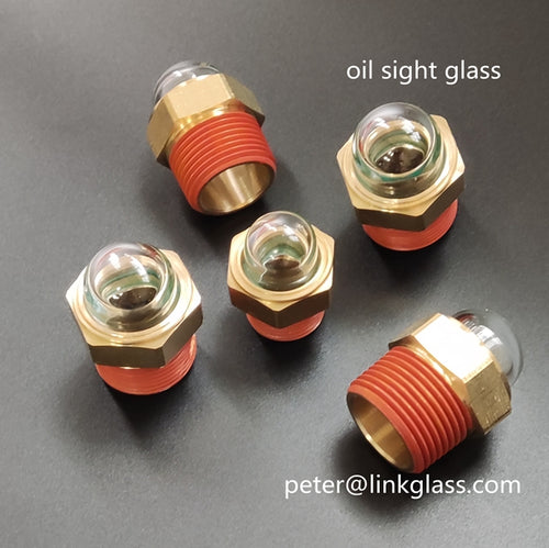 Oil sight glass indicator level gauge compressor gear case