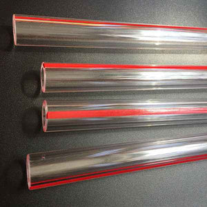 Tube en verre Redline, 3/4 OD x 48 longueur, jauge Redline