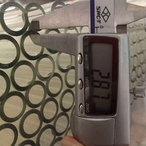 19mm OD. 2.8mm thick Clear Tubular Gauge Glass
