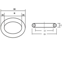 Charger l&#39;image dans la galerie, Joint torique en caoutchouc de silicone fluoré FVMQ

