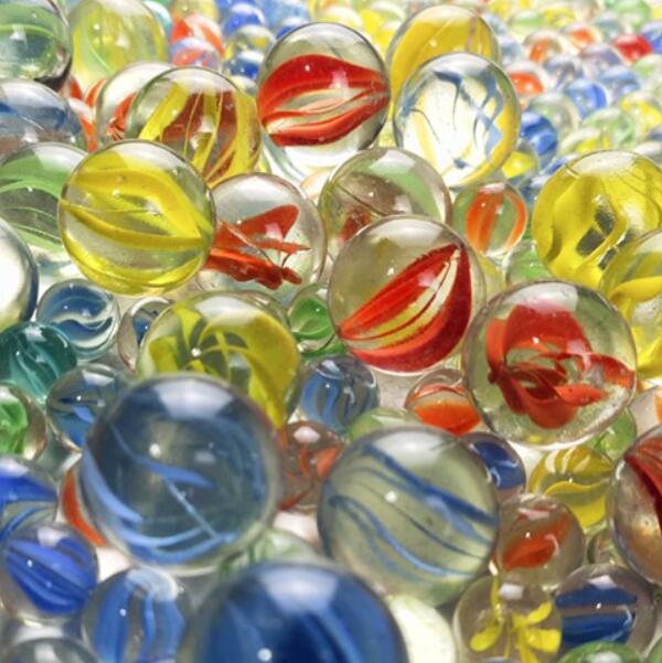 Marbre de verre, boule de verre, perle de verre, 2 mm-50 mm