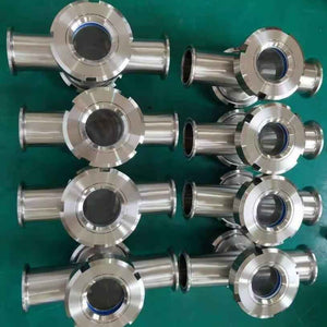 Sanitary spherical sight glass Quick-mounting type sight glass 360° view glass tube type sight glass