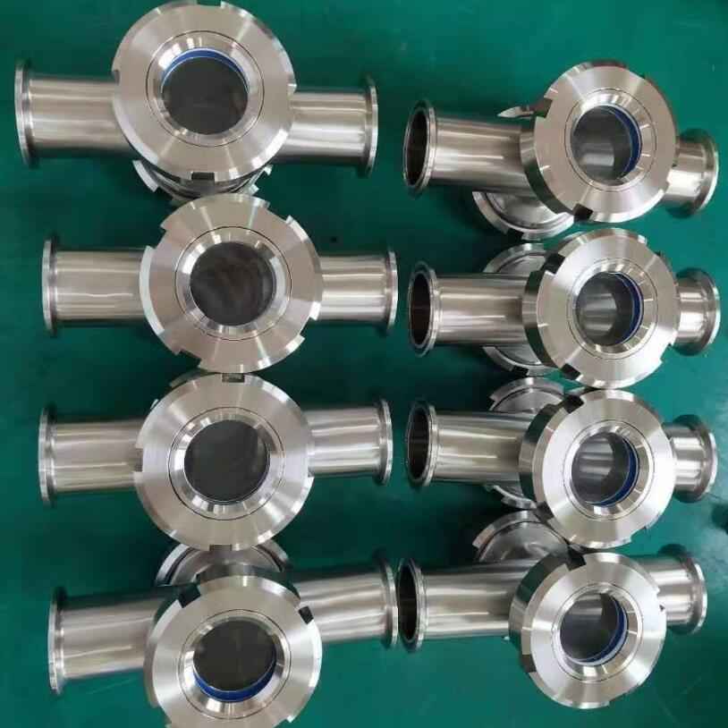 Sanitary spherical sight glass Quick-mounting type sight glass 360° view glass tube type sight glass
